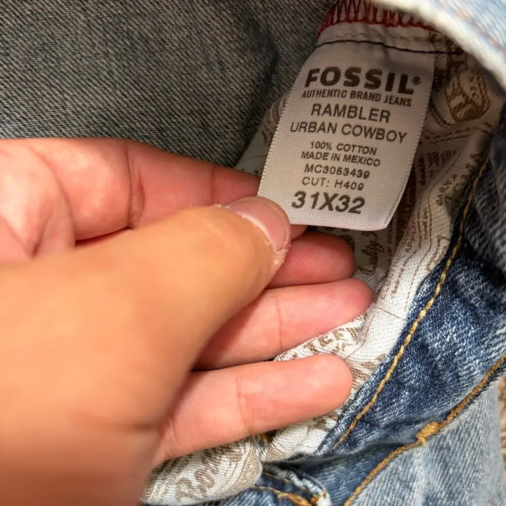 Vintage Y2K Fossil Rambler Urban Cowboy Jeans Western Men’s 30x30 Denim Grunge
